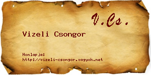 Vizeli Csongor névjegykártya